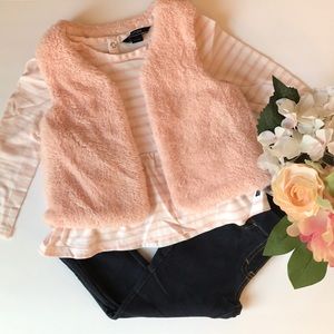 Nautica Fuzzy Vest Outfit